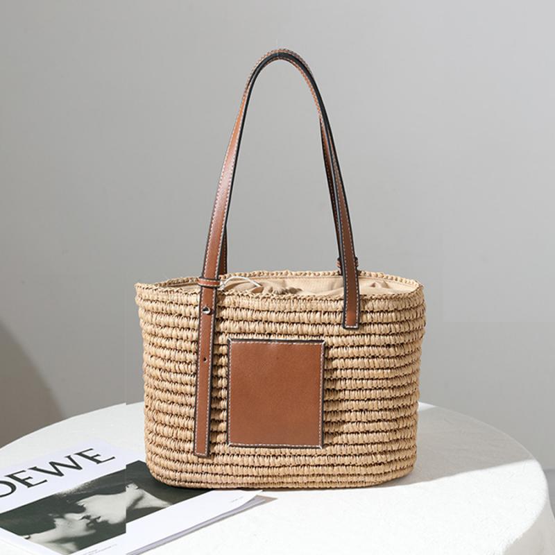 bohemian straw beach tote