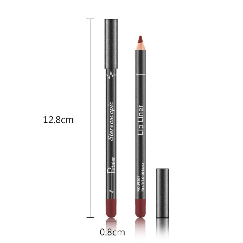 12-Color Lip Liner Set