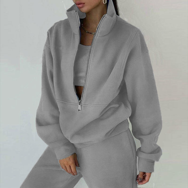 Conjunto Tracksuit Feminino em Forro Polar