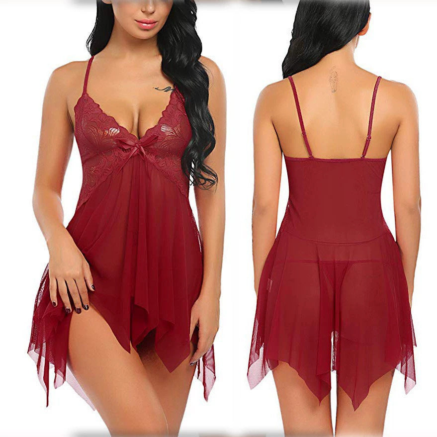 Camisola Suspensórios Dupla em Mesh