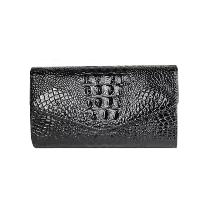 snakeskin-effect crossbody bag with chain strap