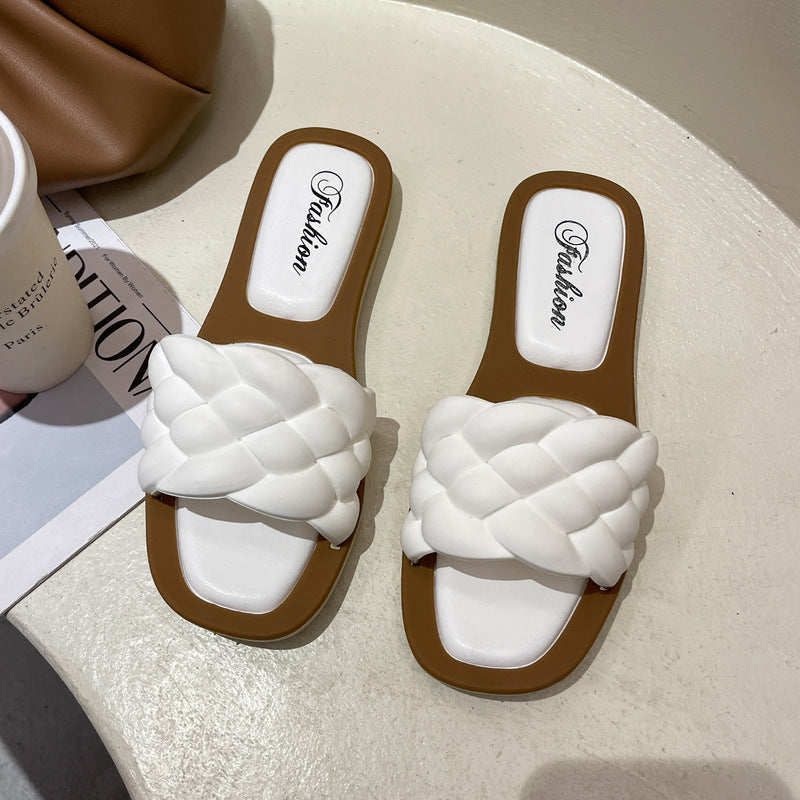 New Style Sandals And Slippers Casual All-Match Non-Slip Flat Slipper Women's Outer Wear