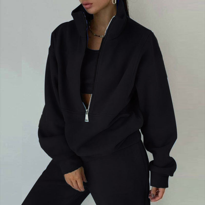 Women's fleece hoodie with matching pants