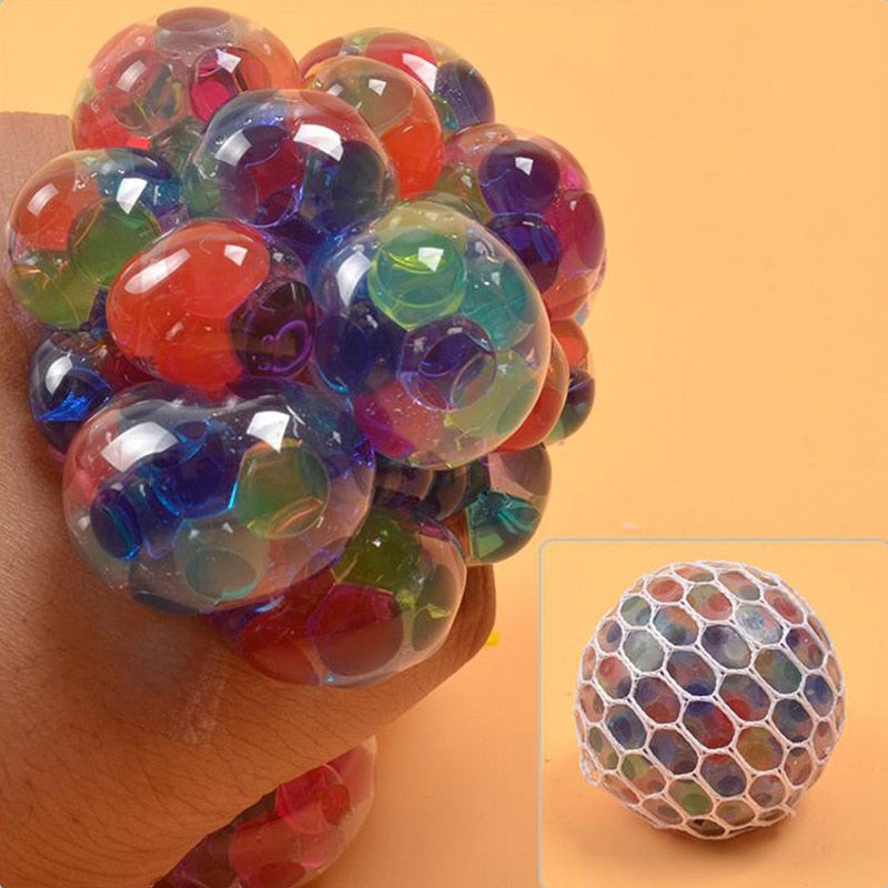 Jouets antistress colorés en forme de boule de raisin, jouet Squishy, jouet à presser pour soulager le stress, jouets amusants pour enfants, farces pour adultes, cadeaux