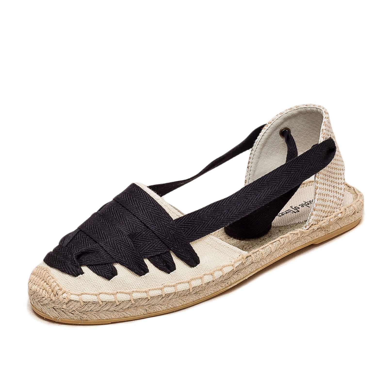 Womens Sandals T-strap Flat With Open Rubber