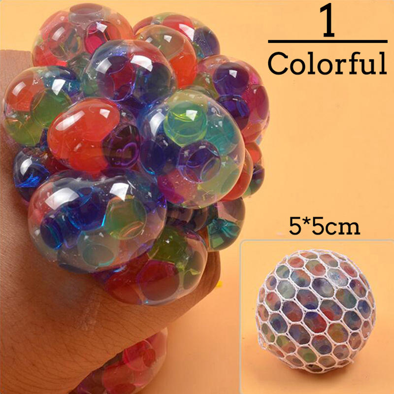 Jouets antistress colorés en forme de boule de raisin, jouet Squishy, jouet à presser pour soulager le stress, jouets amusants pour enfants, farces pour adultes, cadeaux