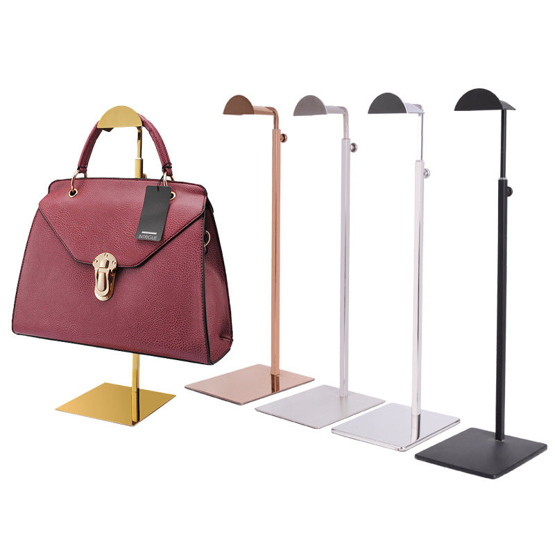 stainless steel hanging bag display rack