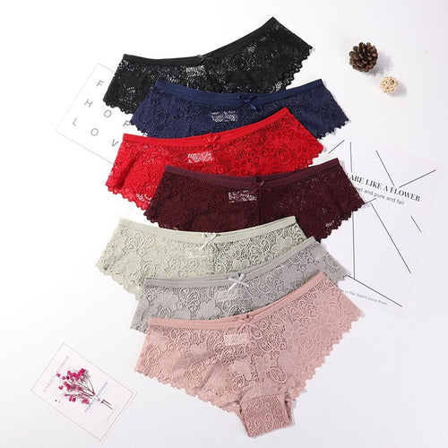 three-pack lace women's briefs