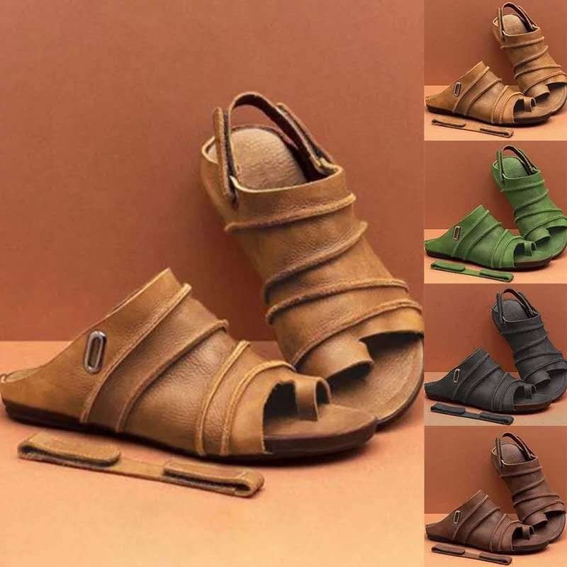 Fish mouthed toe clip beach women's sandals Velcro slippers dual-purpose