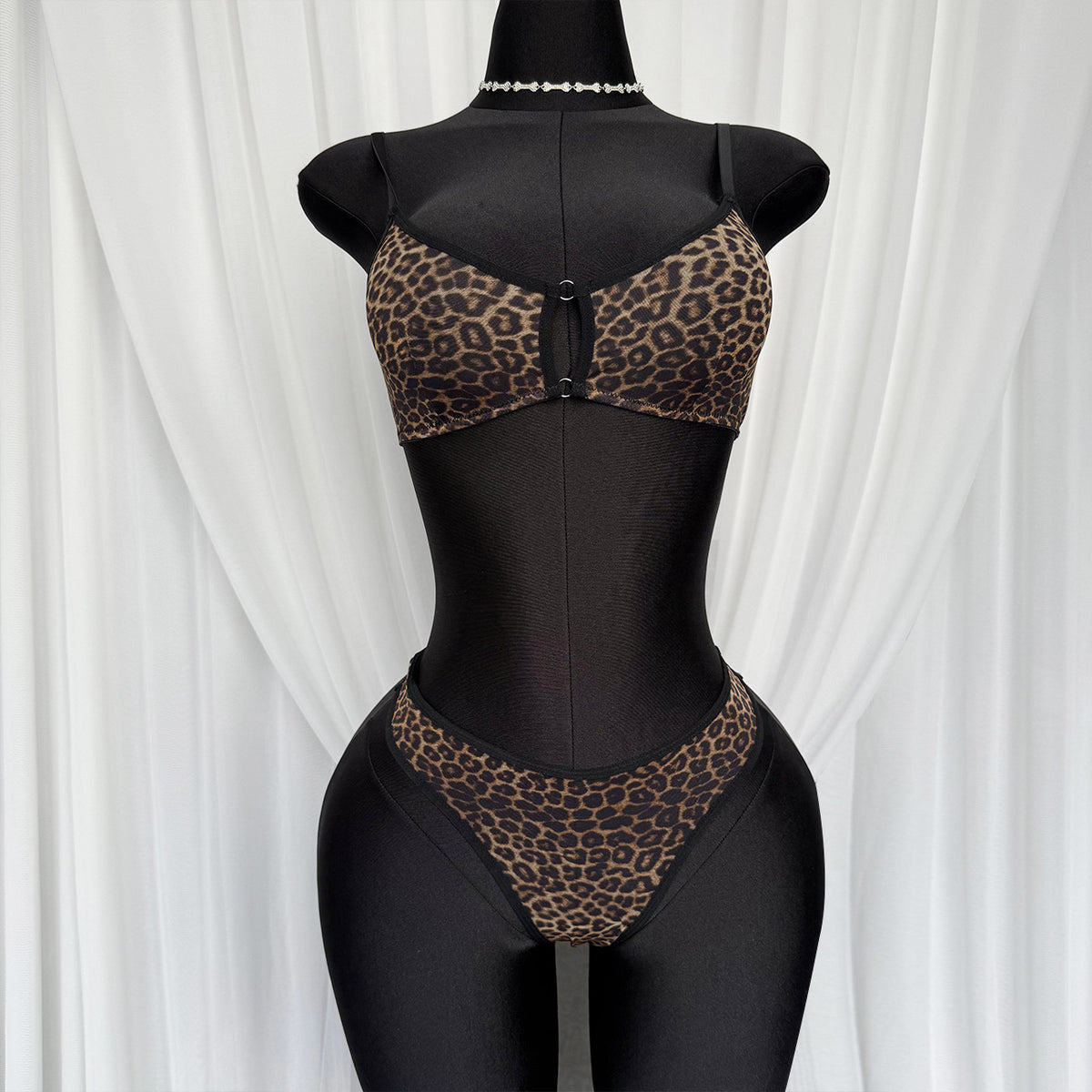 Ensemble Lingerie Imprimé Léopard