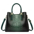 Croc-Effect PU Large Tote