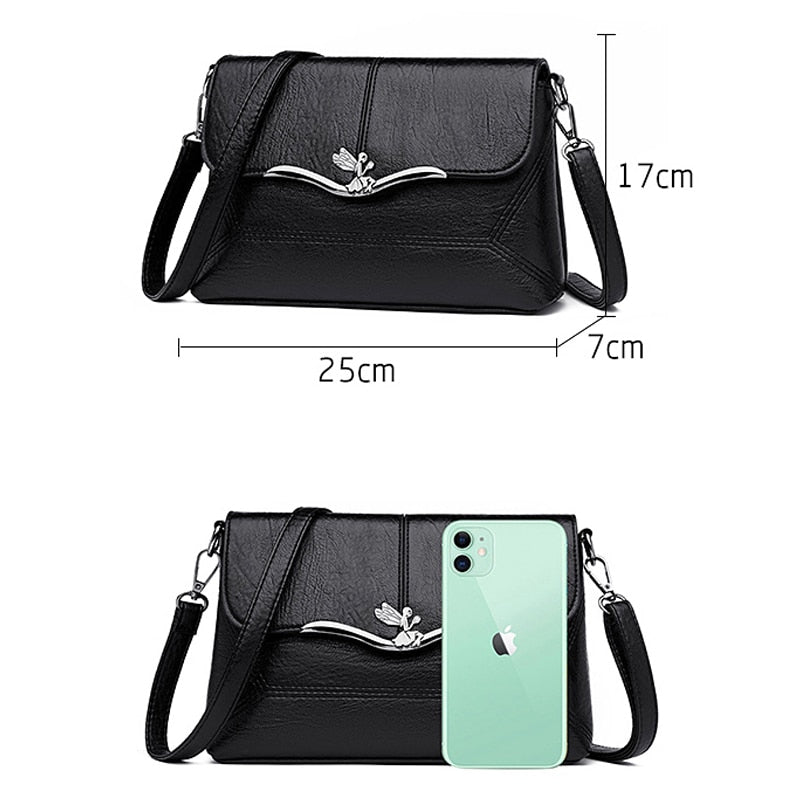 soft leather small crossbody tote