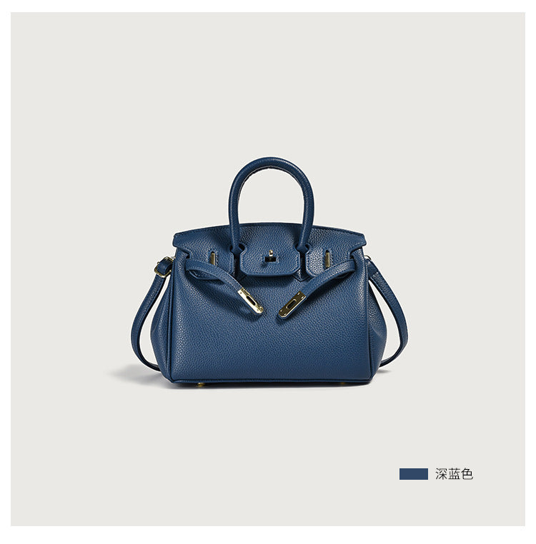 classic PU top-handle tote bag
