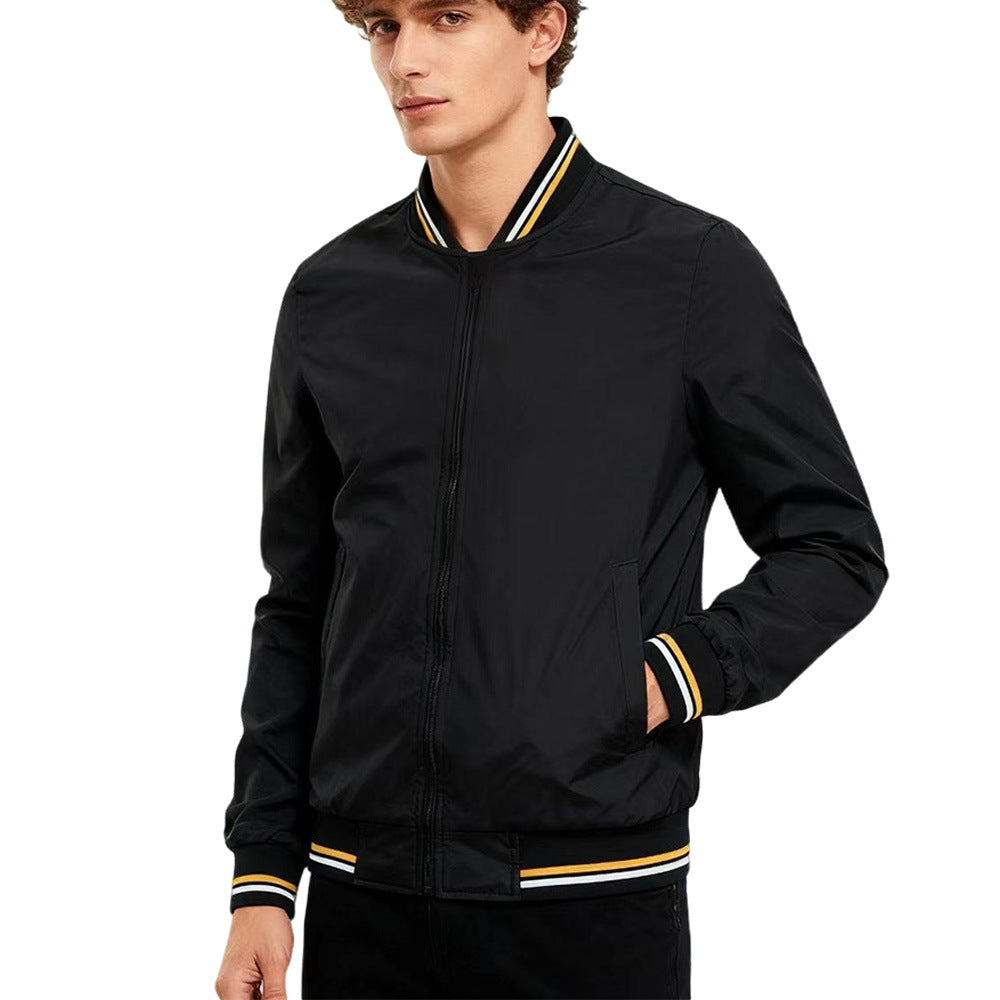 Baseball Collar Jacket Men.