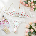 Ensemble Soutien-Gorge et Culotte Dentelle Fleurie