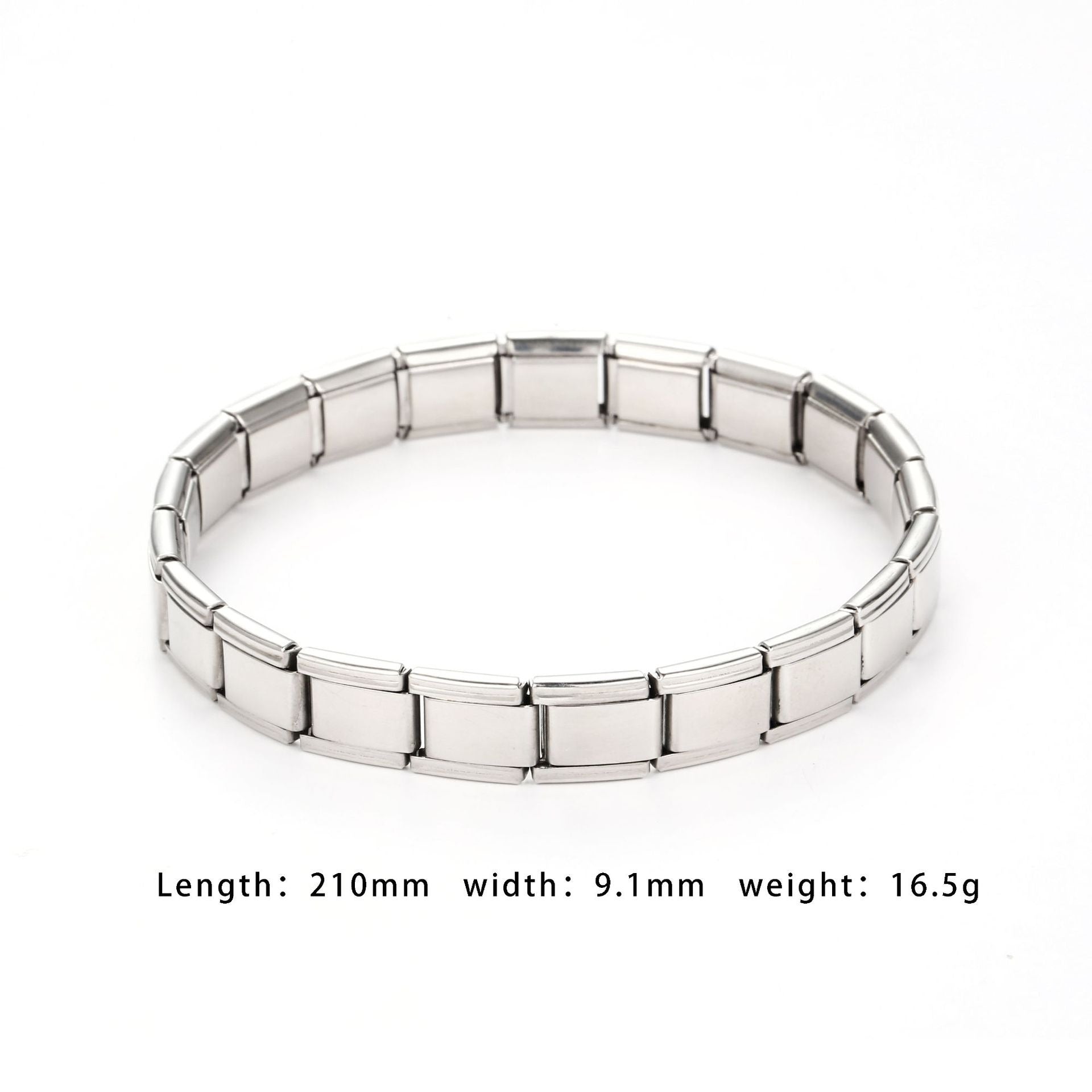 Simple and personalized bracelet with geometric design, fashionable titanium steel bracelets from Europe and America