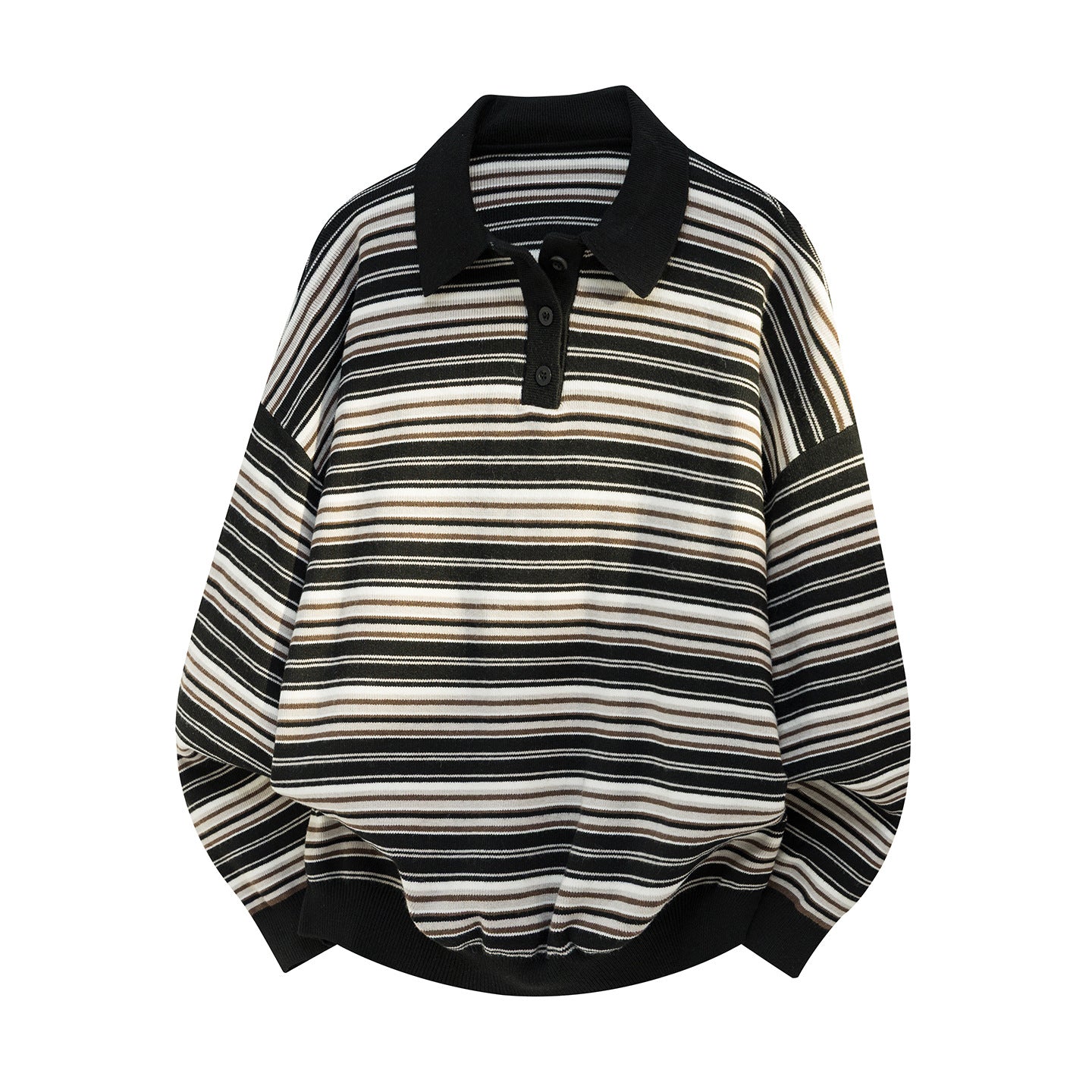 Pull à col rayé pour homme.
