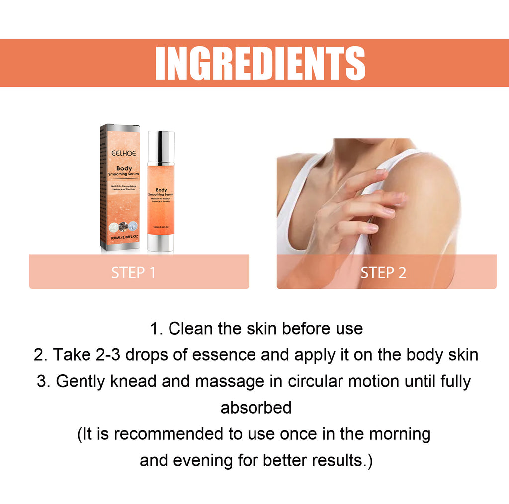 bottle of moisturizing body serum
