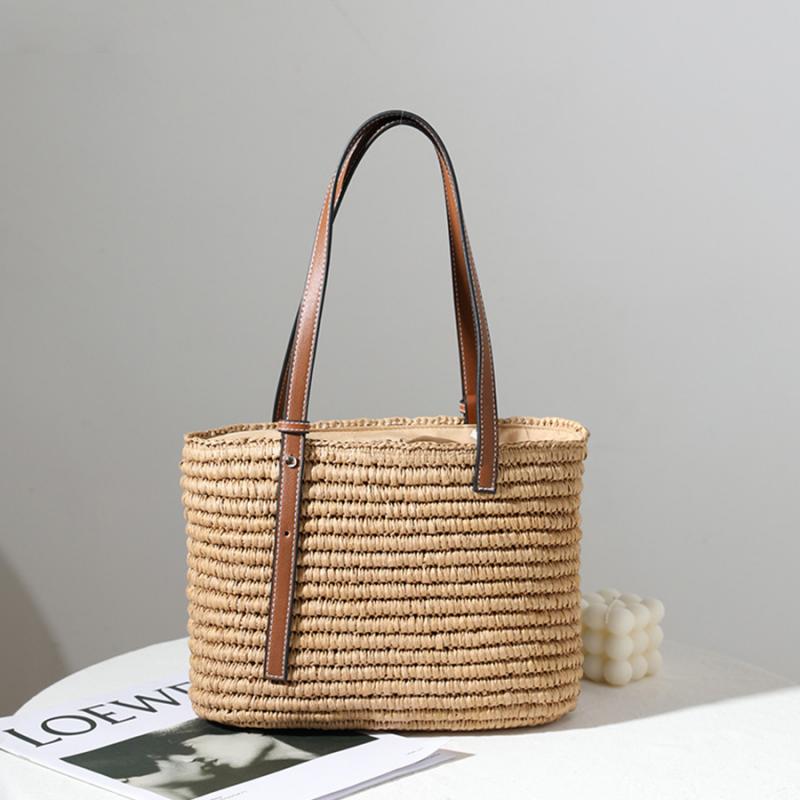 bohemian straw beach tote