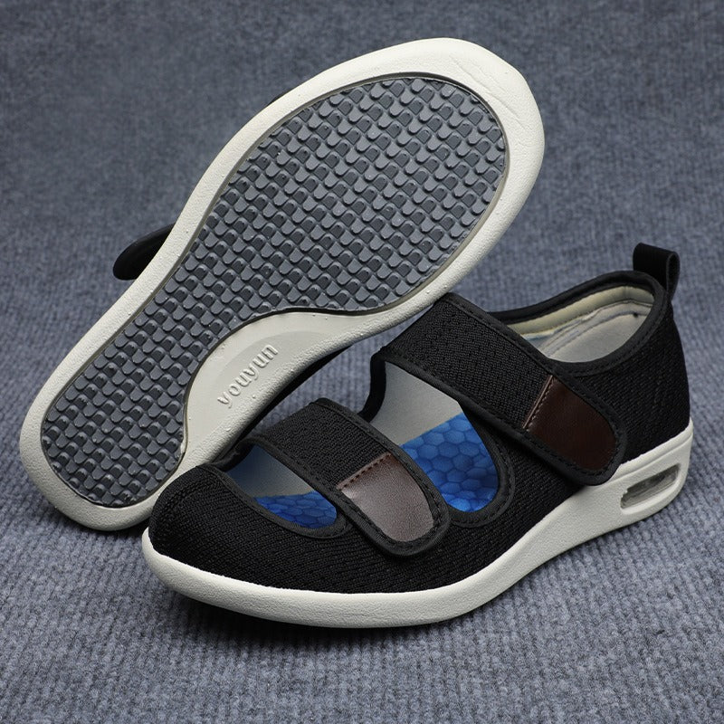 Sandals for elderly mothers, lightweight and adjustable Velcro for the