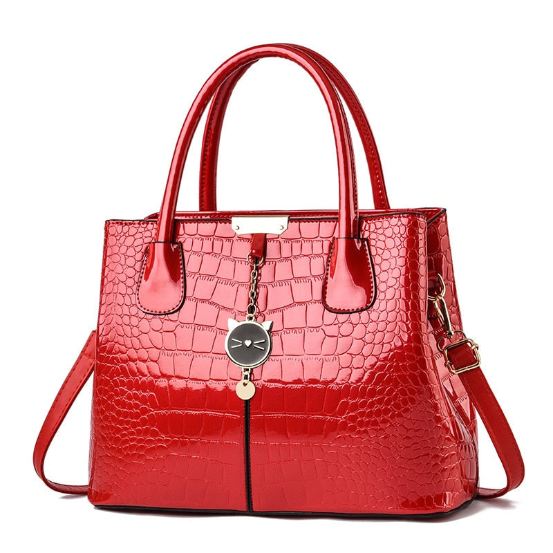 large soft leather-effect shoulder bag