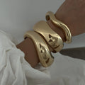 Bracelete Cuff Largo Gota de Água
