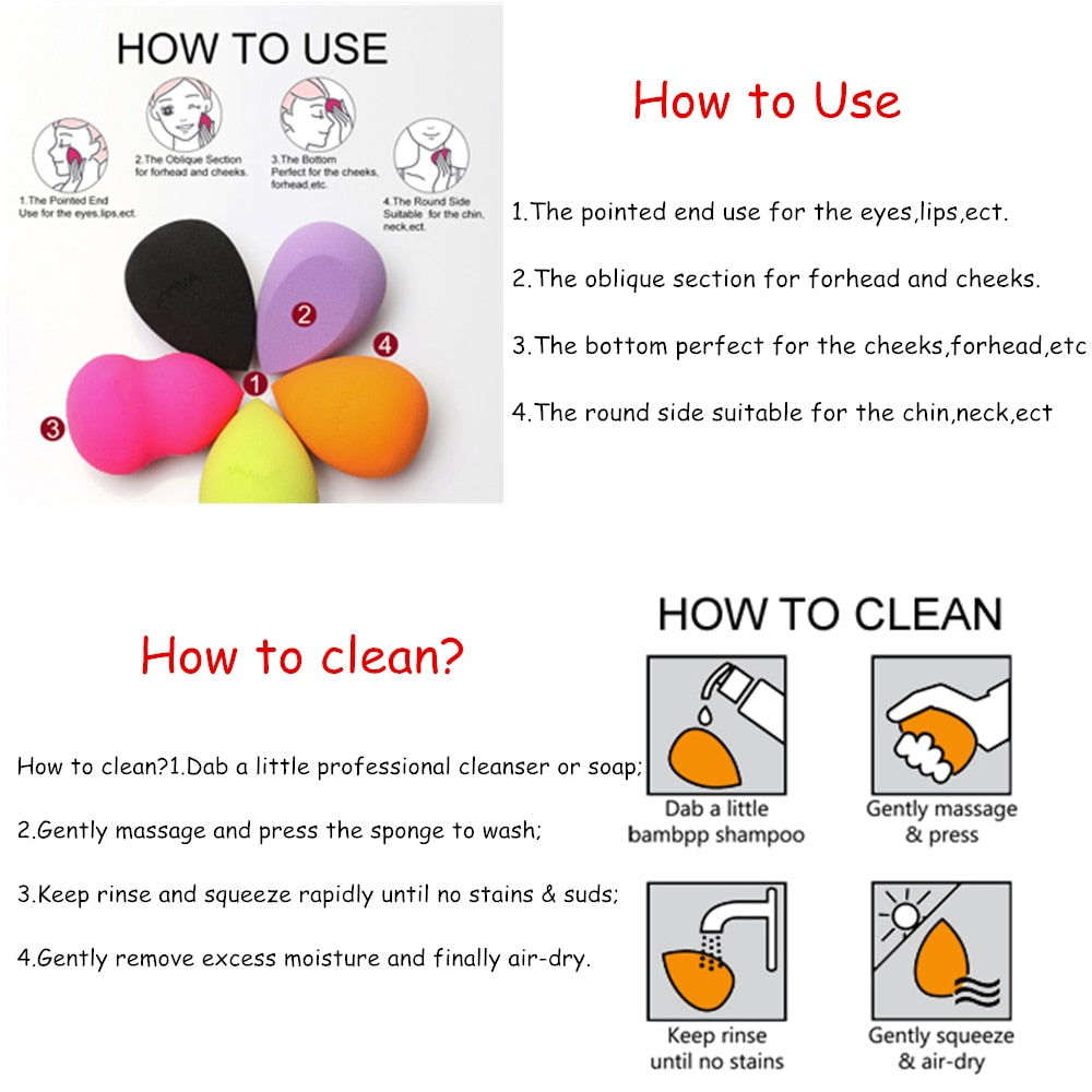 5-Piece Mini Makeup Sponge Set