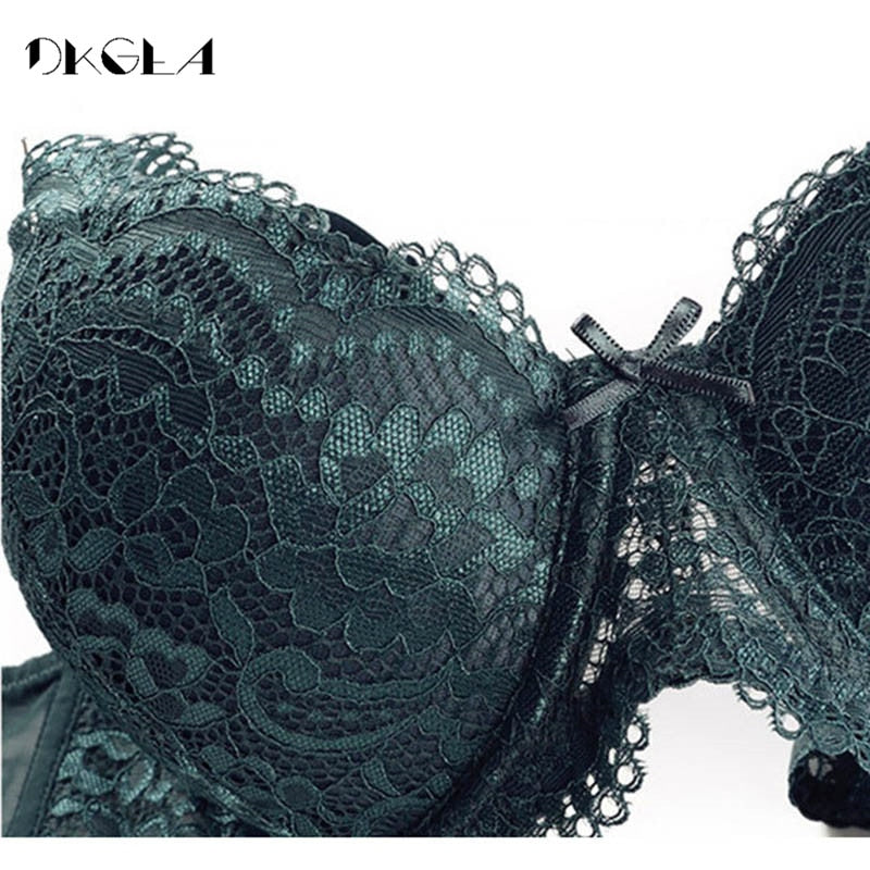 lace push-up bra and matching briefs set