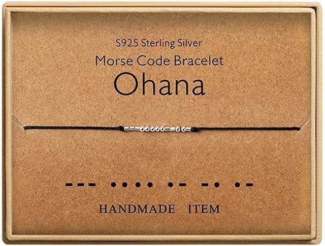 Fuck Off Morse Code Bracelets for Women Men Beads on Silk Cord Friendship Bracelet Gift Jewelry