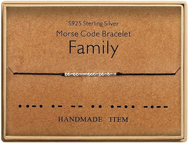 Fuck Off Morse Code Bracelets for Women Men Beads on Silk Cord Friendship Bracelet Gift Jewelry