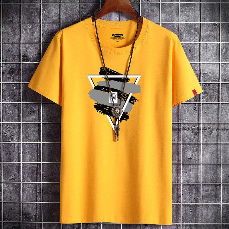 Anime T Shirt White Oversized Summer for Men Clothing