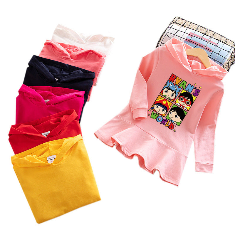 Girl hooded Ryan toys review dress