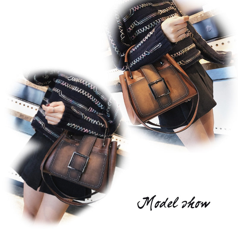large leisure tote bag with leather-look finish