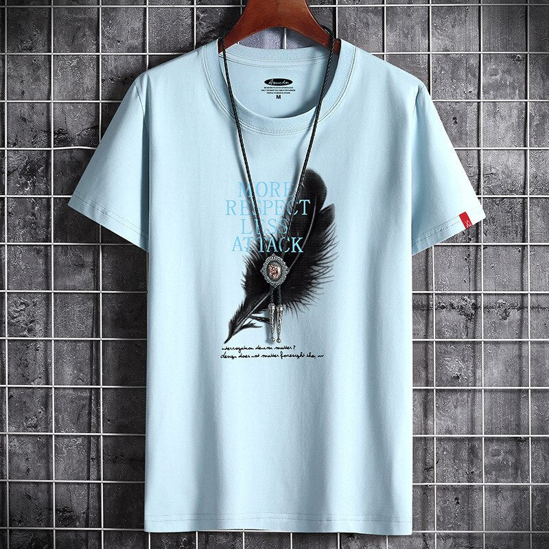 white oversized anime graphic t-shirt