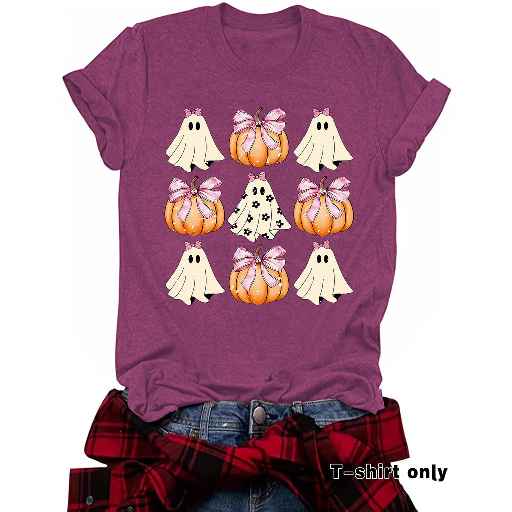 Funny Coquette Bow Pumpkin Spooky Season T-S