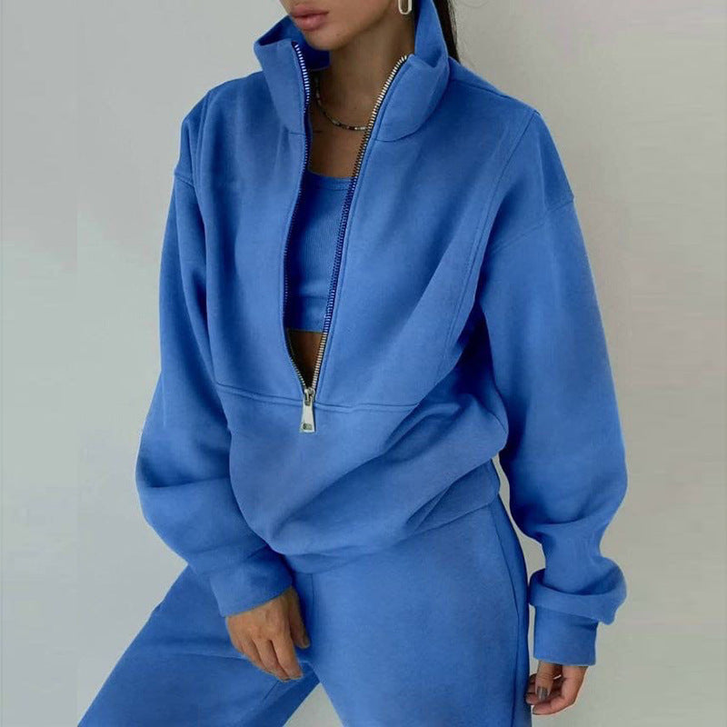 Conjunto Tracksuit Feminino em Forro Polar