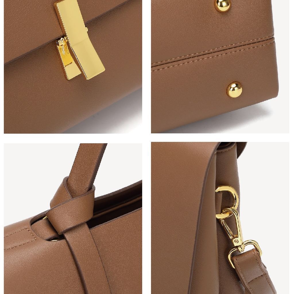 retro large capacity women's shoulder bag