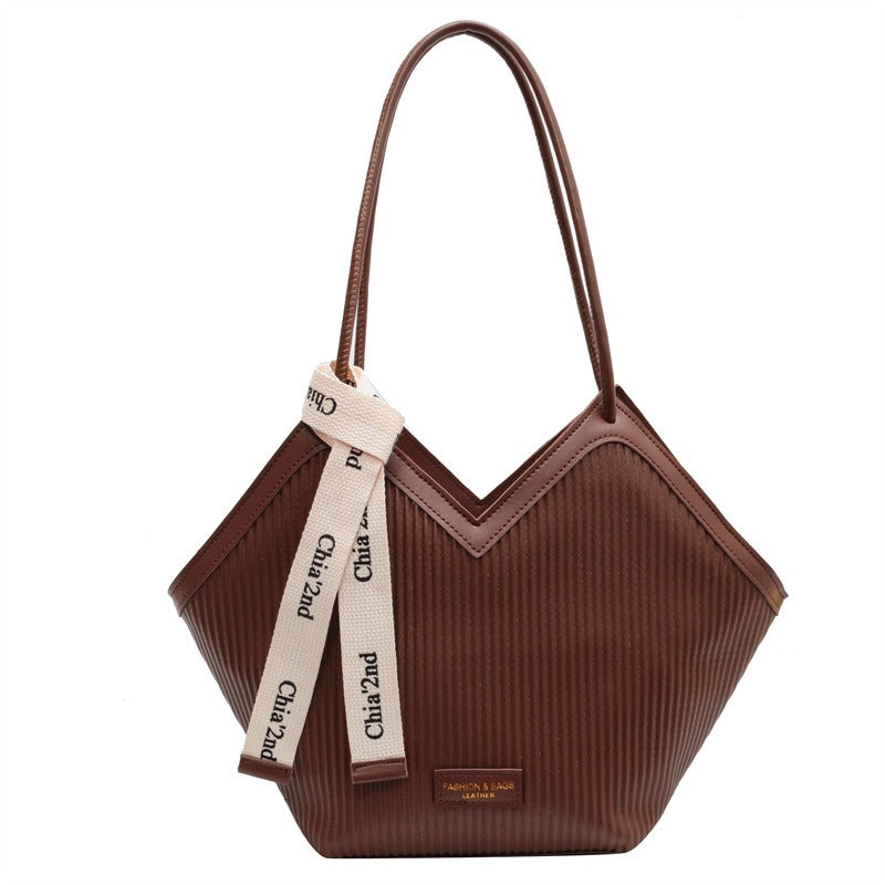 casual large pu tote bag