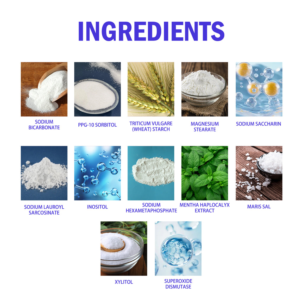 container of tooth powder
