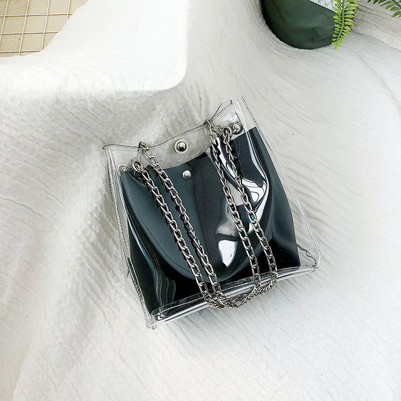Mini Bucket Bag Transparente