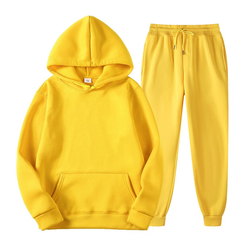Women's oversized hooded sweatshirt and pants set