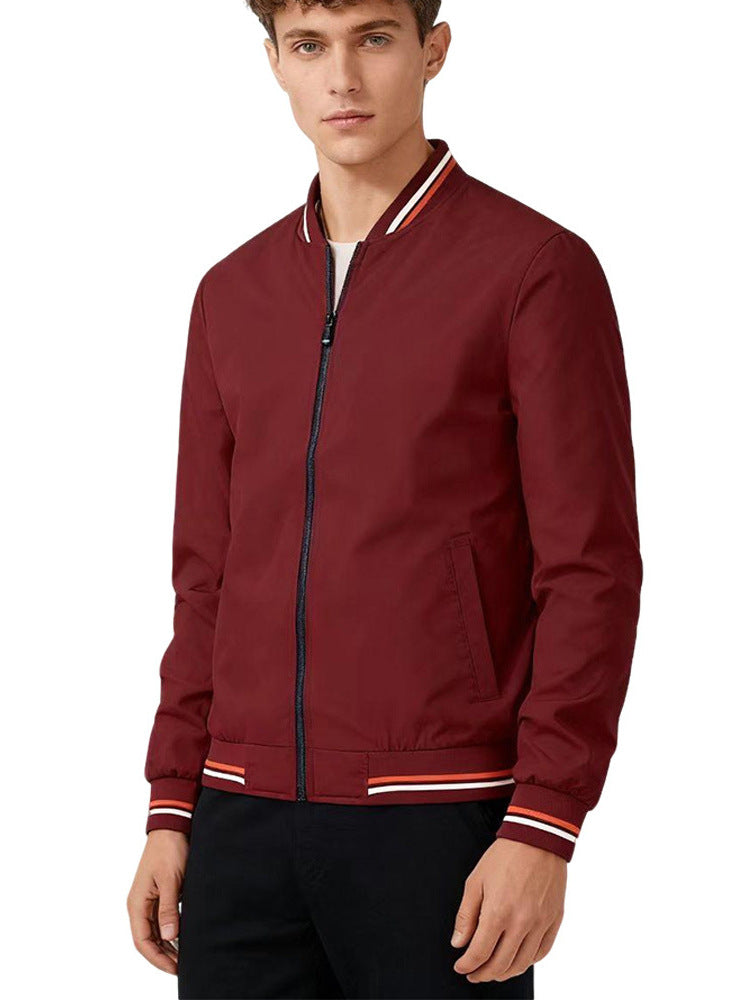 Baseball Collar Jacket Men.