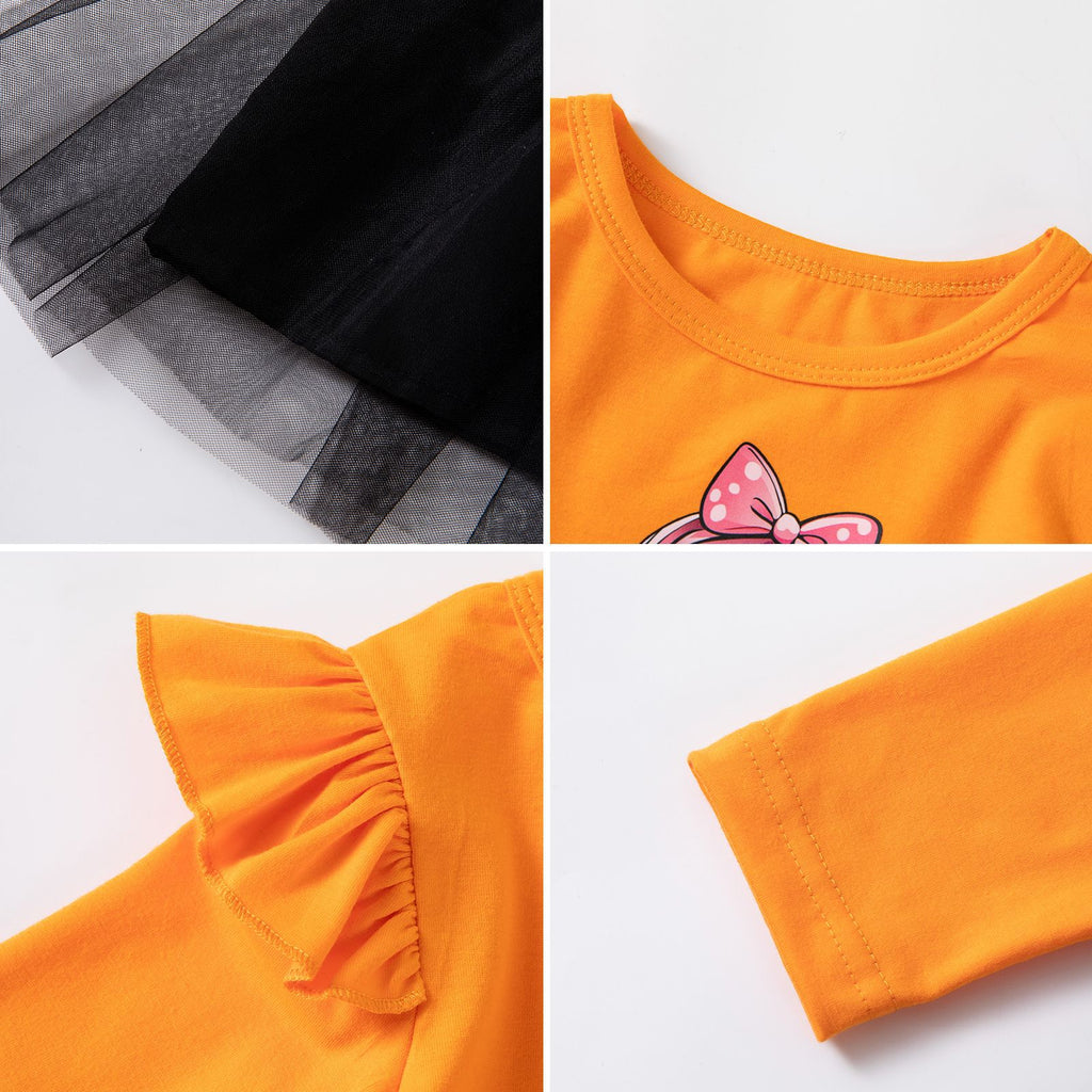 Halloween New Style Girls' Dress for Kids, Festival Party Costume Clothing