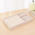 Plush jewelry storage box box rings earrings bracelets necklaces display shelf