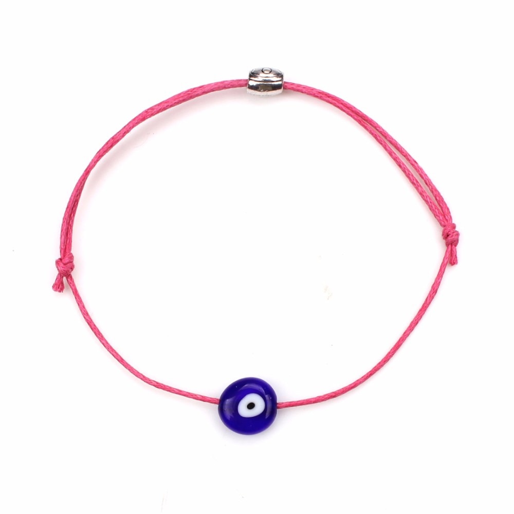 Turkish Lucky Evil Eye Bracelets For Women 6 Colors Handmade Braided Rope Jewelry Red Bracelet Female