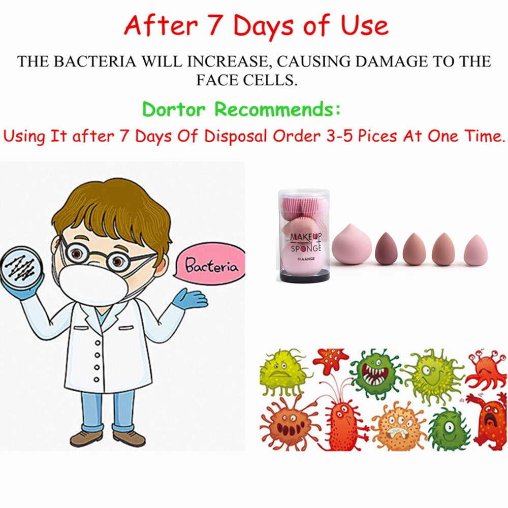5-Piece Mini Makeup Sponge Set