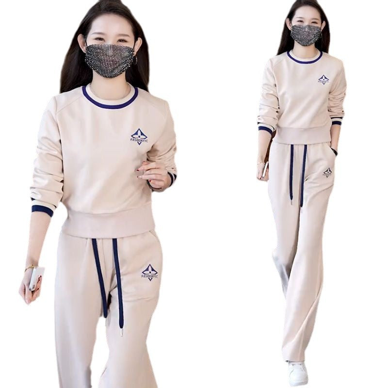 Short Hoodie Wide-Leg Tracksuit