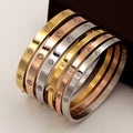 Beautiful Lovers Bracelets Woman Stainless Steel Bangles and Golden Jewelry Gifts