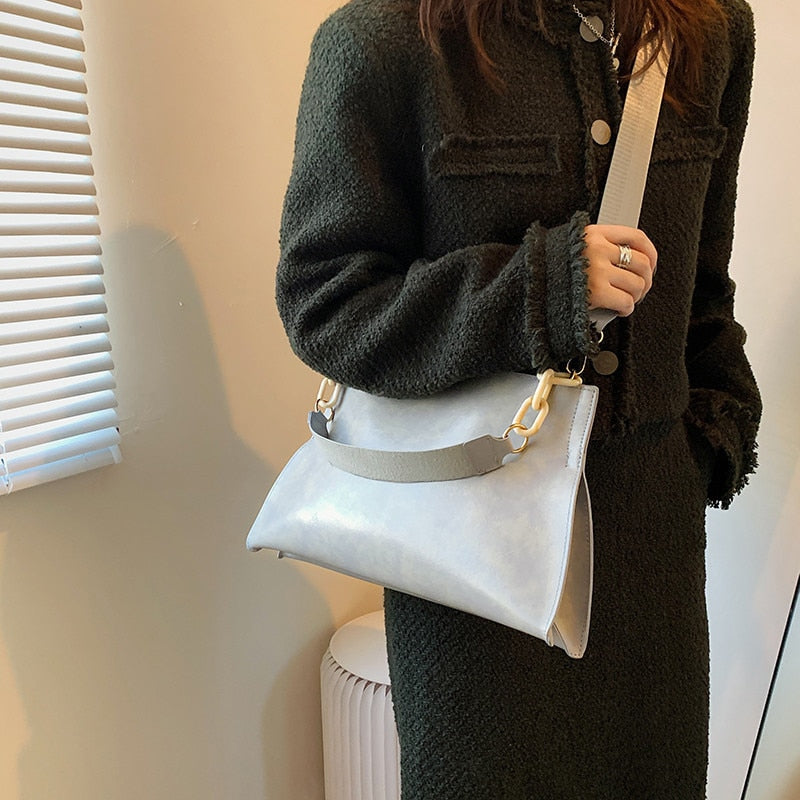 soft PU crossbody shoulder bag