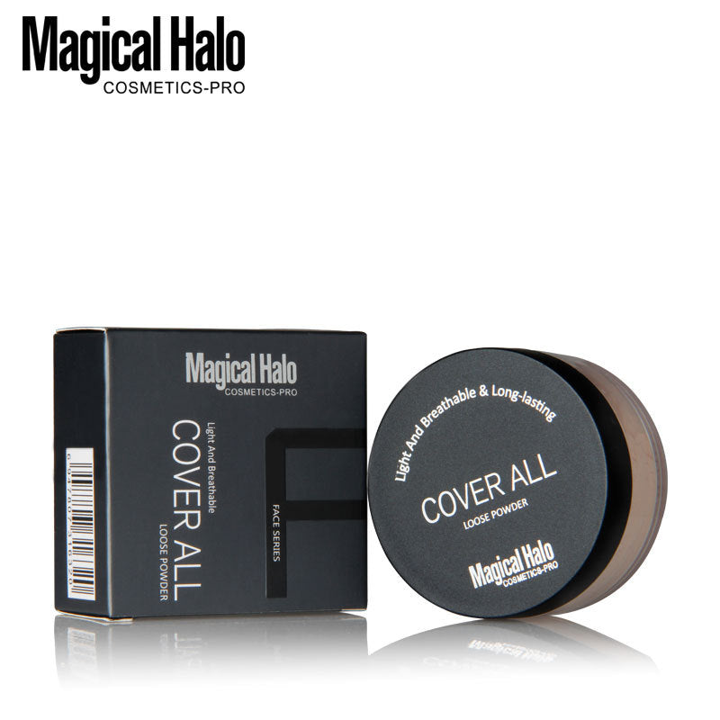 Makeup Magical Halo Three-Color Natural Concealer Loose Powder Fixed Honey Waterproof Does Not Take Off